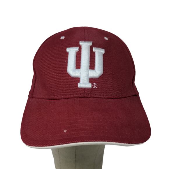 Steve & Barry's IU Indiana Hoosiers Strapback Hat Embroidered Logo Red OSFA - Picture 1 of 12